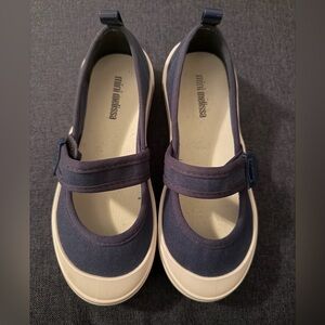 Mini Melissa Dark Blue Mary Jane Flats